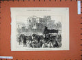 Original Old Antique Print 1877 Funeral Mr George Odger Broad Street St Giles'S