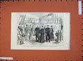 Old Antique Print 1877 King Queen Greece Admiral Drummond Hercules Ship 19th