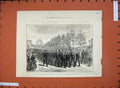 Old Antique Print 1877 Royal Navy Artillery Ta Volunteers Westminster War 19th