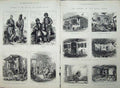 Old Antique Print War 1877 Bashi-Bazouks Hospital Rustchuk Graveyard Art 19th