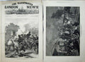 Old Antique Print 1877 War Rustchuk Night Scene Men Fire Horse Coach Art 19th