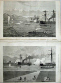 Antique Print *0217 1877 War Turkish Camp Rustchuk Blacksmith Siers Army