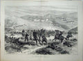 Old Antique Print 1877 War Battle Taghir Turkish Army Asia Horses Sier 19th