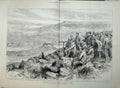 Old Antique Print 1877 War Asia Minor Battle Jahnilar Pasha Chevket Army 19th
