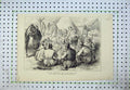 Original Old Antique Print 1877 War Mail Day Camp Tents Shipka Pass Army Horse