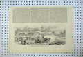 Old Antique Print 1877 Princess Roumania'S Hospital Bucharest Horse Cart 19th