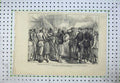 Old Antique Print War 1877 Emperor Russia Turkish Wounded Prisoners Art 19th