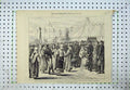 Original Old Antique Print War 1877 Roumans Dancing Hora Duke Nicholas Prince