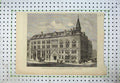 Old Antique Print 1877 Dock House India Company Building Billiter Square 19th