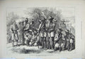 Original Old Antique Print 1878 Kaffir War Fingo Corps Army Rifles Bush Uniform