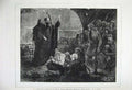Original Old Antique Print 1878 Christian Missionaries Human Sacrafice Fine Art
