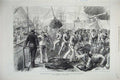 Old Antique Print 1878 British Fleet Sea Marmora Coaling Ship Rupert Sail 19th