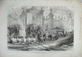 Old Antique Print 1878 Grand Duke Nicholas Ahmed Pasha Palace Dolma Boat 19th