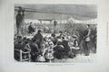 Original Old Antique Print 1878 Siers Life Transport Ship Kaffir War Praying