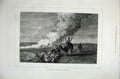 Original Old Antique Print 1878 Fine Art Dust Storm Steppes Central Asia Camels