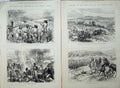Old Antique Print Kaffir War 1878 Macomo Fingo Camp Fort Fordyce Battle 19th