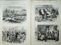 Old Antique Print Kaffir War 1878 Diamond-Field Wounded Natives Army Art 19th