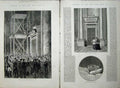 Old Antique Print 1878 Funeral Pope Pius Sarcophagus St Peter'S Church 19th
