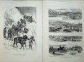 Old Antique Print War 1878 Russian Troops Snowstorm Plevna Osman Pasha 19th