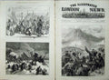 Antique Old Print Shipka Pass War 1878 Lehmann Pasha Constantinople Train 19th