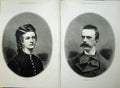 Antique Old Print 1878 Portrait Queen Italy King Humbert I Fine Art Royal 19th