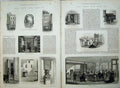Original Old Antique Print 1878 Child'S Banking House Temple Bar MarygCrest