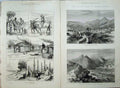 Antique Old Print Kaffir War 1878 Kreli'S Country Captain Rorke Mountains 19th