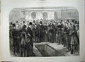 Old Antique Print 1878 Art Quaker Funeral Burial John Bright Statesman 19th