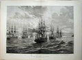 Old Antique Print 1878 British Fleet Dardanelles Ships Agincourt Sultan 19th