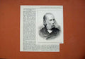 Original Old Antique Print 1878 Archduke Francis Charles Father Emperor Austria