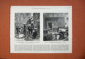Original Old Antique Print 1878 Vatican Stanze Raffaele Chambers Cardinals 19th