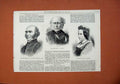 Original Old Antique Print 1878 Lovell Duchess Argyll Dr Gregg Bishop Cork 19th