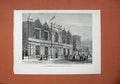Original Old Antique Print 1878 Paris Exhibition Offices British Commission Art