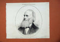 Old Antique Print 1878 William Cullen Bryant American Poet Journalist Art 19th