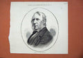 Original Old Antique Print 1878 Portrait Late Mr George Cruikshank Man 19th