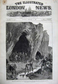 Old Antique Print 1879 Lundi Khana Khyber Pass Cave Samuel Brown Army War 19th