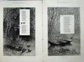 Antique Old Print 1879 Nature River Boat Birds Song Words Kingfisher Tree 19th