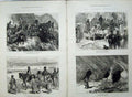 Old Antique Print Afghan 1879 Caves Chicknour Khan Kunar Jellalabad Art 19th