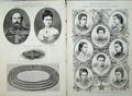 Old Antique Print 1879 Wedding Duke Connaught Bridesmaids Prussia Mabel 19th