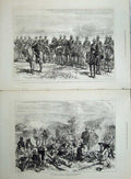 Old Antique Print Zulu War 1879 Durban Horse Volunteers Shepstone Army 19th
