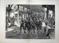 Old Antique Print 1879 Afghan War Gookhas Music Band Bazaar Jellalabad 19th