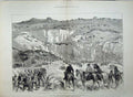 Original Old Antique Print 1879 Zulu War Capture Sirayo'S StronghArmy British