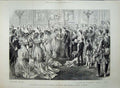 Antique Old Print Wedding Duke Connaught 1879 Princess Louise Windsor Art 19th