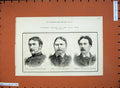 Original Old Antique Print Officers Zulu War 1879 Williams Moriarty Pool Horse