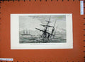 Old Antique Print 1879 Ship Wreck Clyde Transport Cape Good Hope Sea Art 19th
