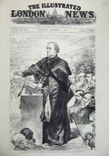 Old Antique Print 1879 Gladstone Lord Rector University Glasgow Scotland 19th