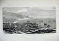 Old Antique Print 1879 View Bay Town Funchal Madera Sailing Ship Fine Art 19th