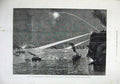 Old Antique Print Fine Art 1879 Torpedo Warfare Portsmouth Night Attack 19th