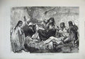 Old Antique Print 1879 Afghan Village Women Washing Linen Water Fine Art 19th