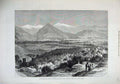 Old Antique Print 1879 Afghan War Bala Hissar City Cabul Citadel Mountain 19th